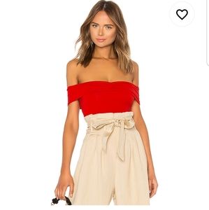Lovers + Friends Off Shoulder bodysuit